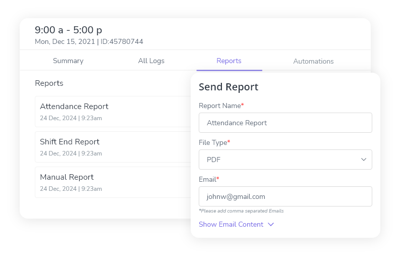 Automated Report Scheduling